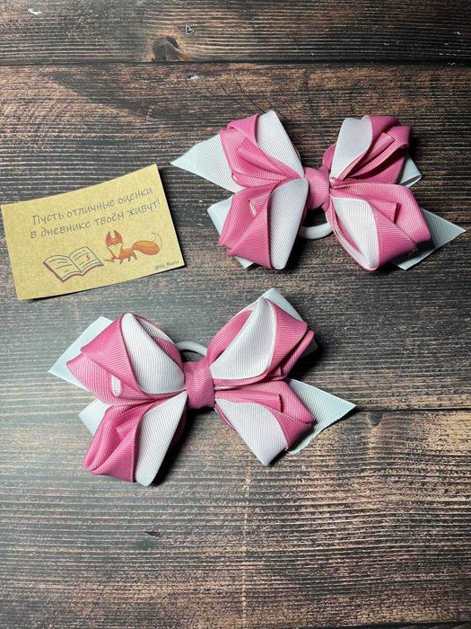 Бантики для волос в школу
