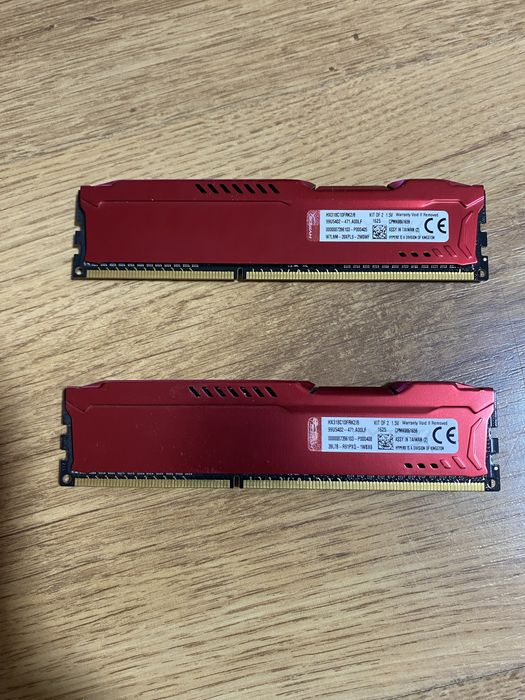 Kit Memorie RAM Dual Channel 2x4GB CL10 1866MHz Kingston Hyperx Fury
