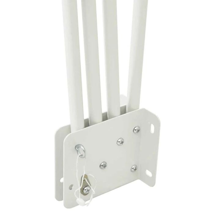 Сгъваема странична тента за балкон, кремава, 140x140 см