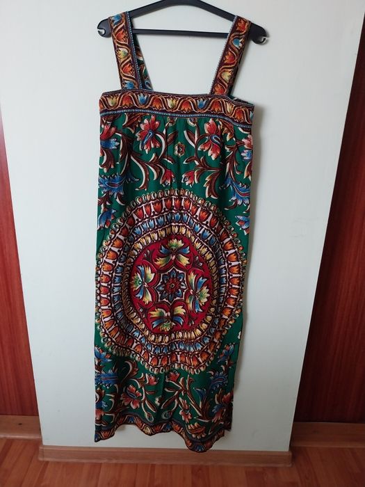 Rochie lunga de vara, din bumbac