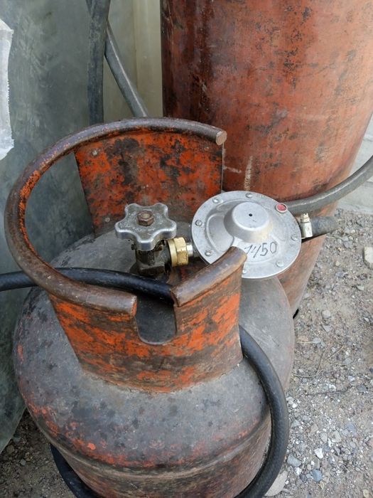 Газ балоны маленький винтельный резбовой с редуктором