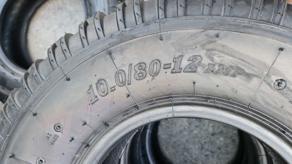 Cauciucuri noi 10.0/80-12 avem si jante anvelope pt REMORCA presa