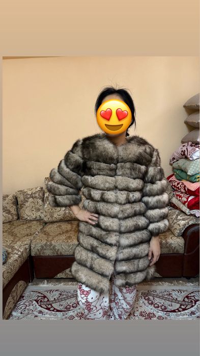 Шубка натуральный песец