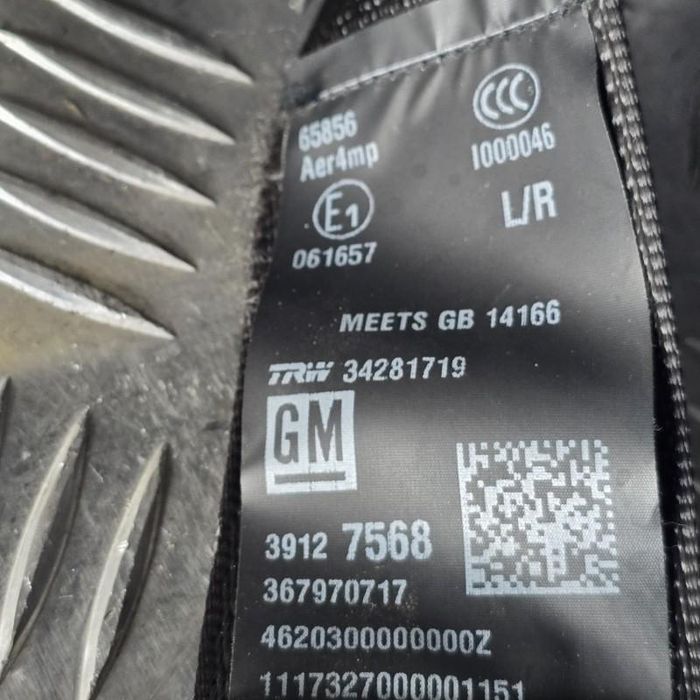 Centura de siguranta dreapta spate Opel Astra K