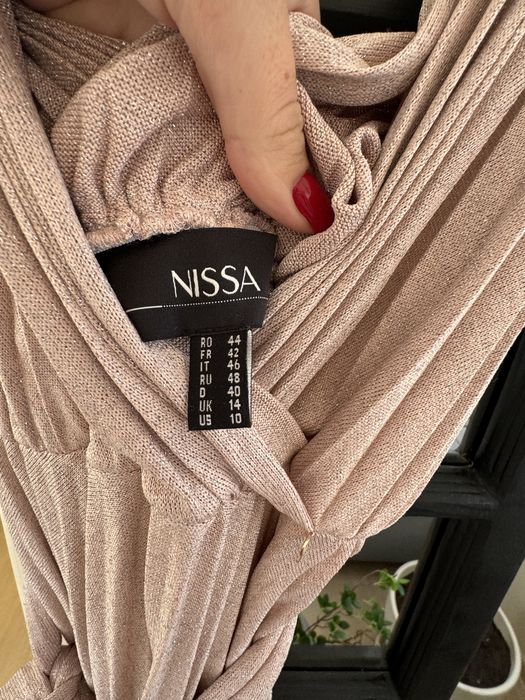 Rochie plisata cu cordon Nissa