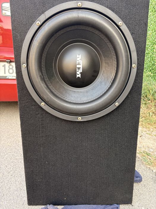 MTM Audio 2-Series W212D2 v2, 12”, 1150 W RMS, Dual 2 Ω. + готова кутия.