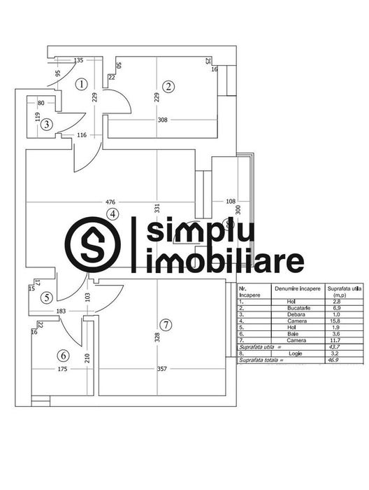 Apartament 2 camere Nanterre et 1/4