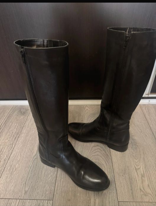 Cizme negre piele naturala