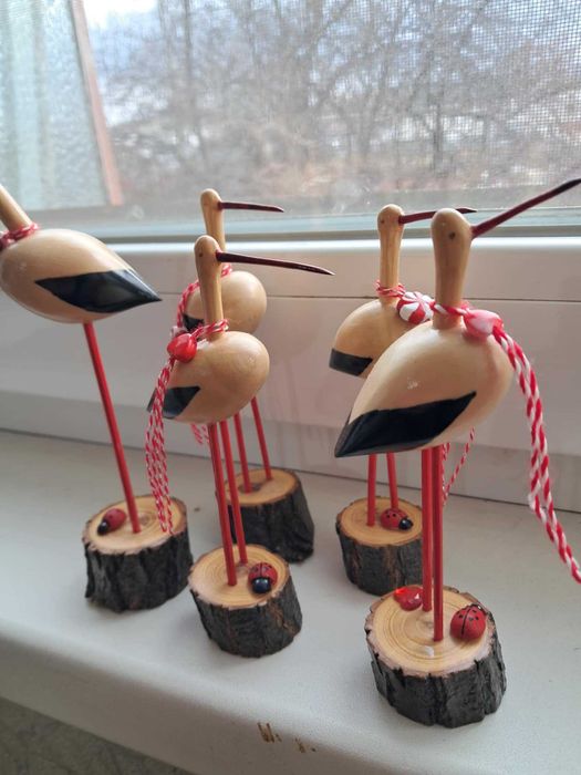 Подарък за Св.Валентин, жаби, щъркели(ръчна изработка)