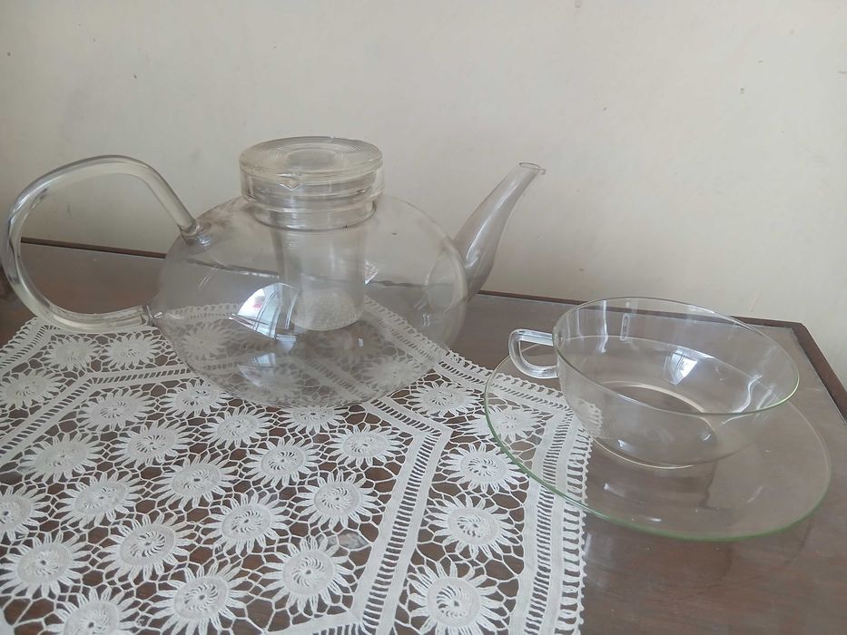 Старинен сервиз за чай Jenaer Glass