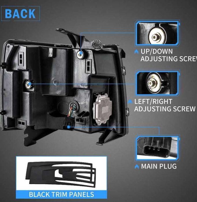 Комплект тунинг фарове LED MATRIX Chevrolet Silverado 2007-2013