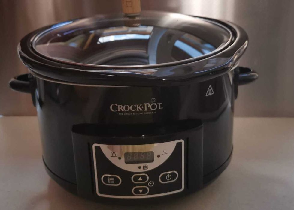 Slow cooker Crock-Pot SCCPRC507B-050, 4.7 l, 2 setari gatit, vas de ceramica detasabil, negru