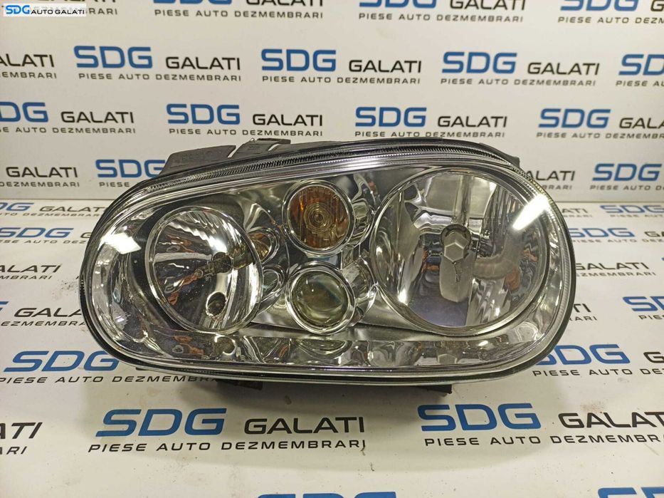 Far Stanga cu Lupa si Proiector Europa FARA Xenon Volkswagen Golf 4 1998 - 2005 Cod 1J1941015C [L1376]