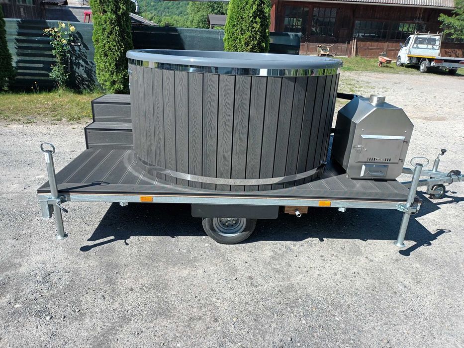 Gradinska vana, dzhakuzi, vana ot fibrostŭklo podvizhna vana