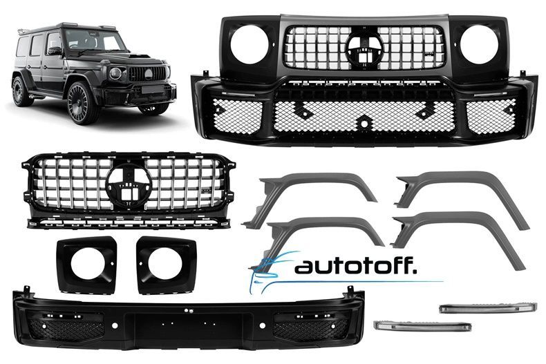 Body kit cu accesorii din Carbon compatibil cu Mercedes G-Class W464 (18-23) BRB W465 Design