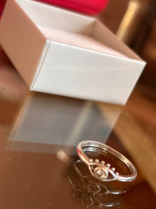 Сребърен пръстен око