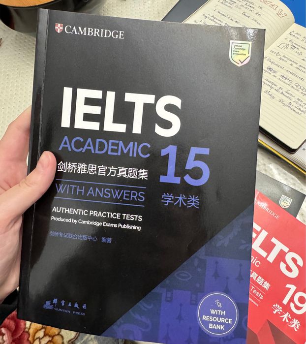 Ielts cambridge books 15,16,17,19