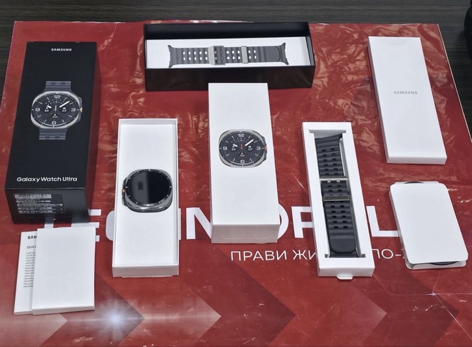 47mm Samsung Galaxy Watch Ultra Технополис Гаранция 2026 Titanium Silver