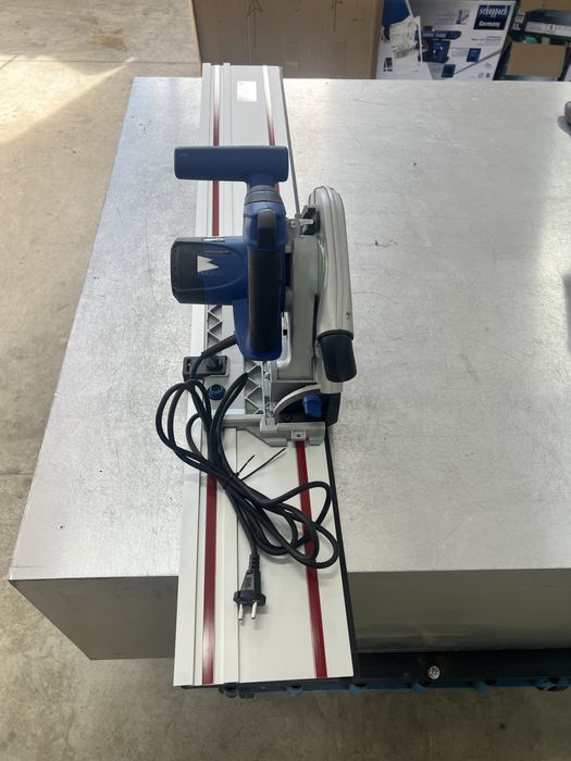 Ръчен потапящ циркуляр Scheppach PL75  1600W + водеща шина  150см/20см