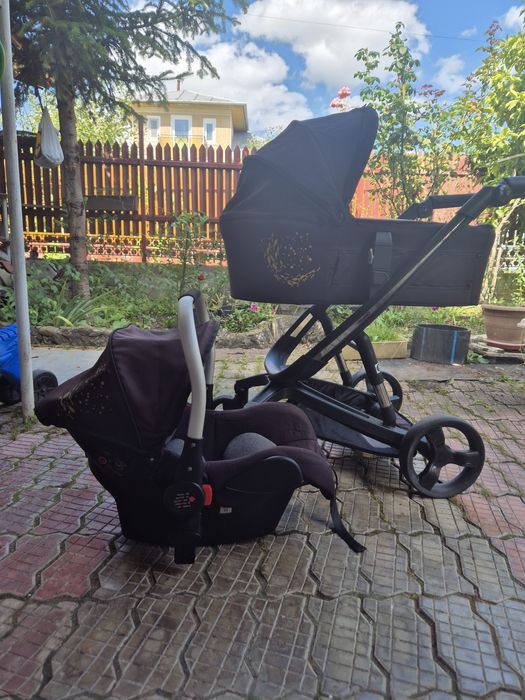 Carucior Chipolino electra 3 in 1 cadru negru