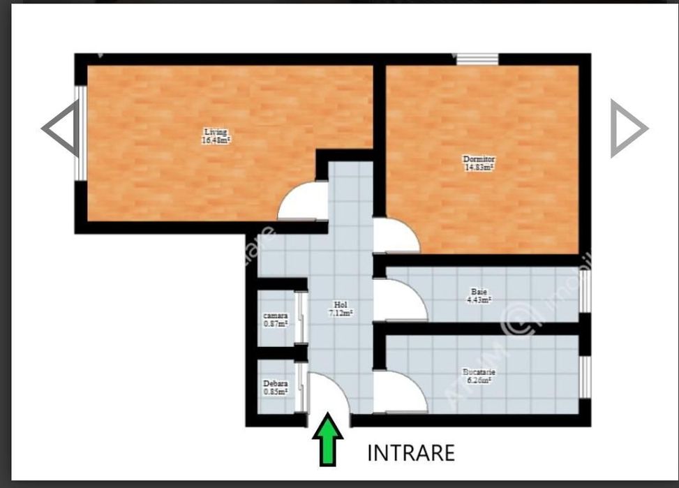 Apartament 2 camere DECOMANDAT - zona Terezian, Sibiu