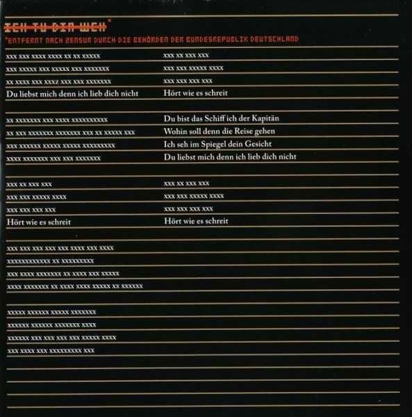 CD Rammstein - Liebe Ist Fur Alle Da 2009 (Zensierte Version)