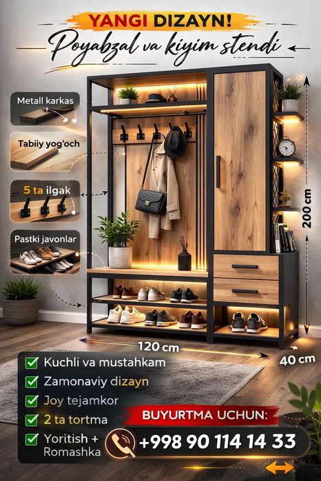 Loft mebil   zamonaviy dizayinlarda zakasga yasaymiz