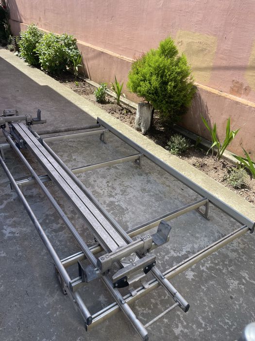 Vand portbagaj auto /Dube Aluminiu + suport scara