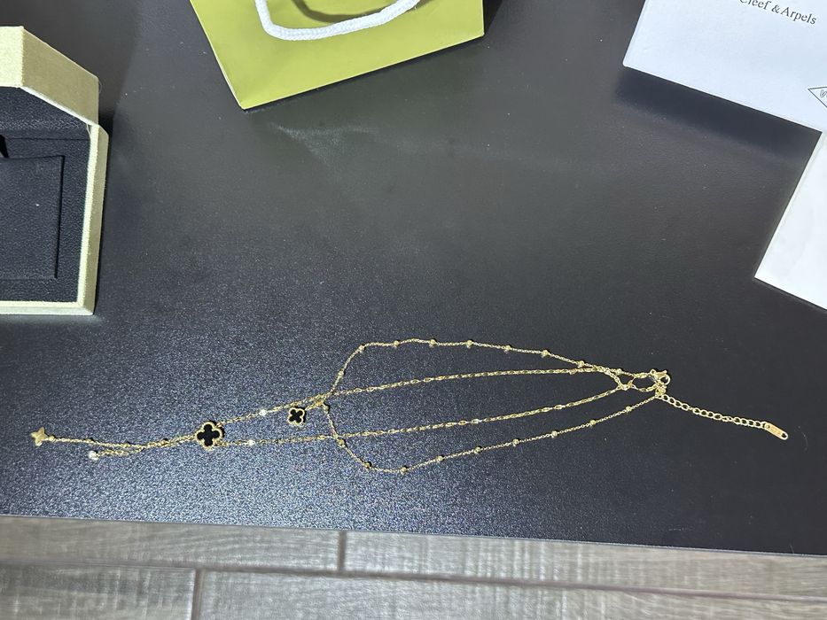 Ново Двулицево Дамско Колие Van Cleef & Arpels Alhambra с пълна опаковка