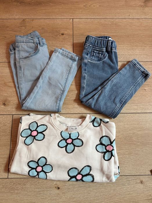 Комплект суичър и дънки Zara,  2-3г/98