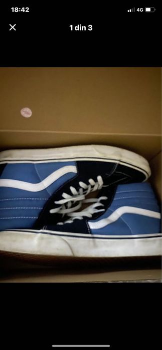 Teniși Wans Sk8-Hi Bleumarin/negru