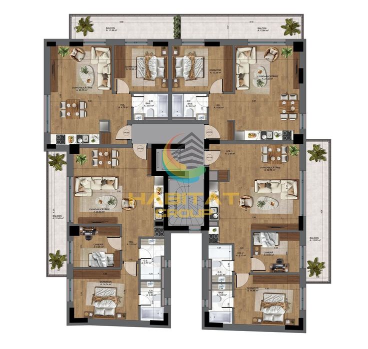 Vanzare apartament 3 camere - NOU - Biserica Antim