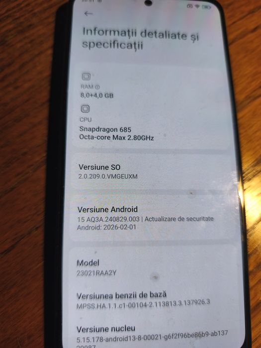 Xiaomi redmi 12 256 GB stocare 8 GB RAM
