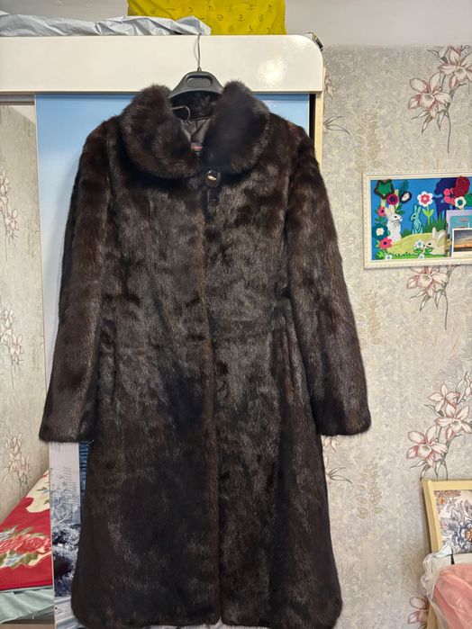 Норковая цельная шуба