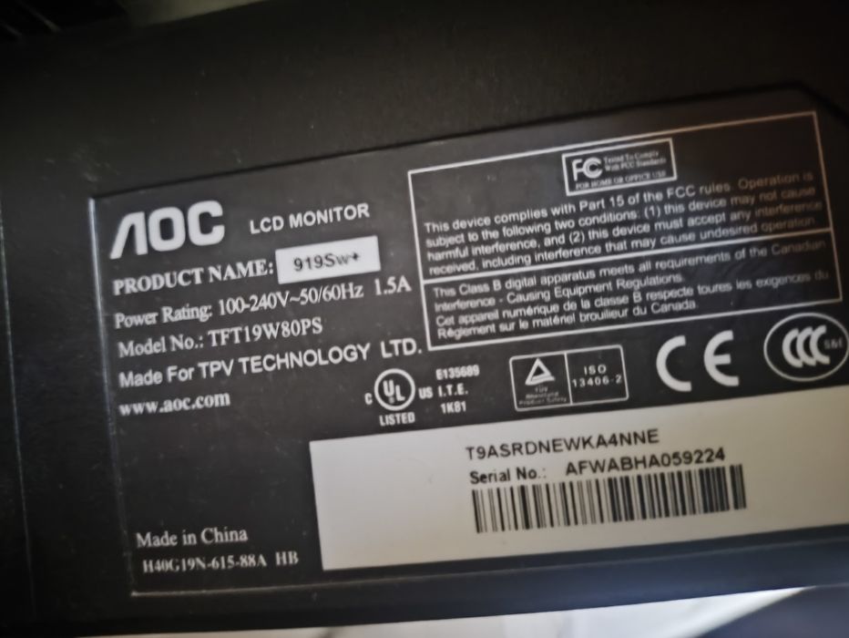 Продам 2 монитора AOC