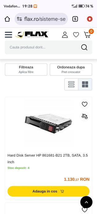 Hdd server NOU  HP Enterprise 2TB 7200rpm  3.5 "