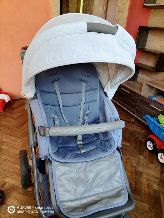 Lorelli - Детска количка Rimini  3 в 1 + Чанта Grey Rhombs