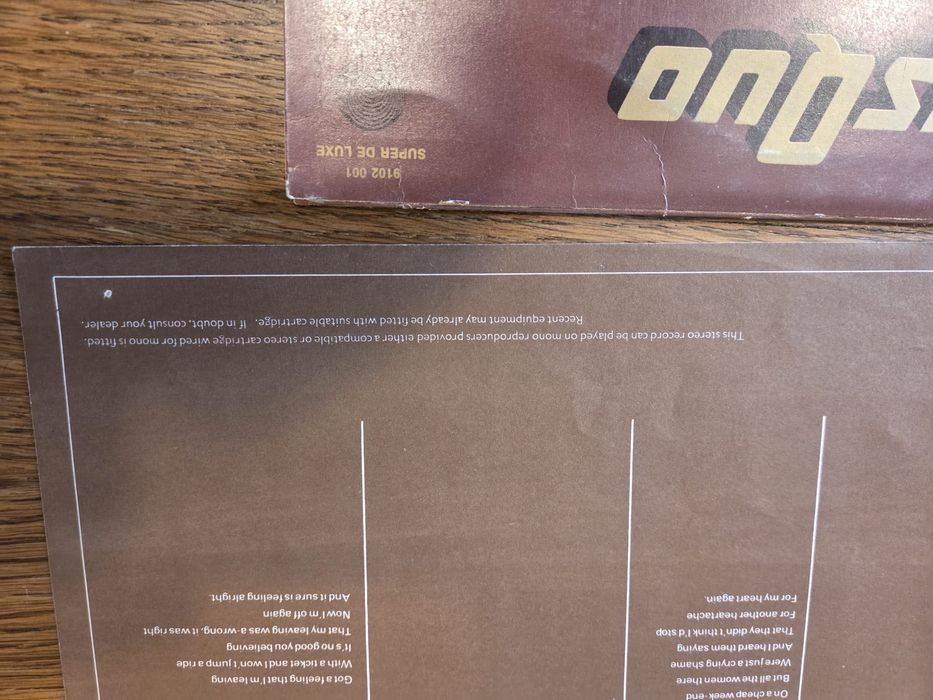 Status Quo-Quo vinyl