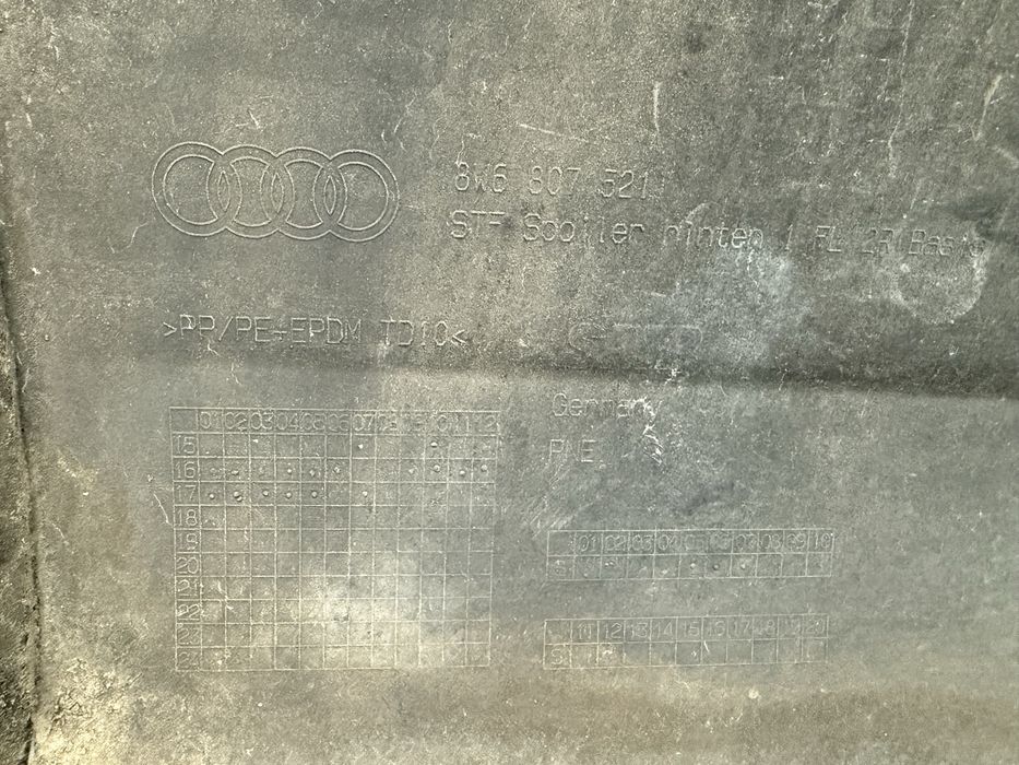 Bara spate Audi A5 2016-2019 originala cu senzori completa