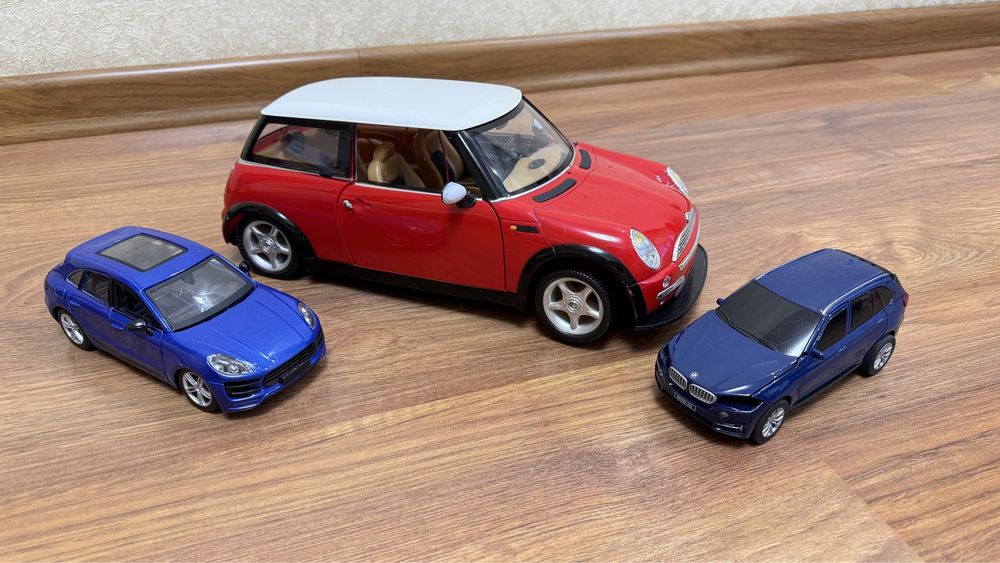 Машинки игрушечные Миникупер, БМВ, Порш