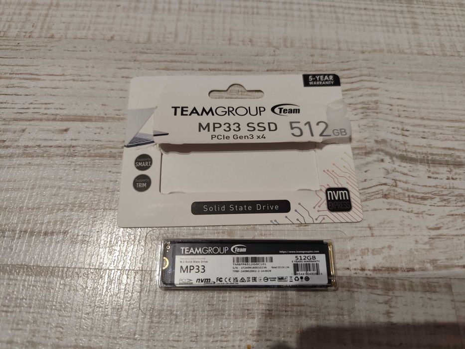 Продавам SSD 256GB и 512GB Team Group MP33, NVMe, M.2