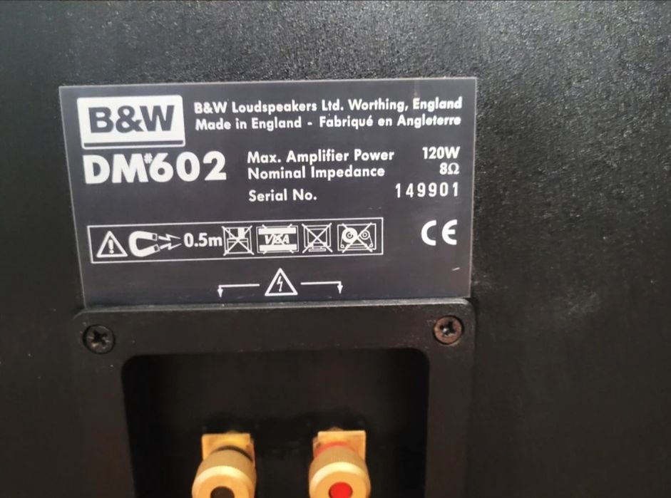 Bowers & Wilkins B&W DM602 boxe Hi-Fi Premium Made in England  *Impecabile*