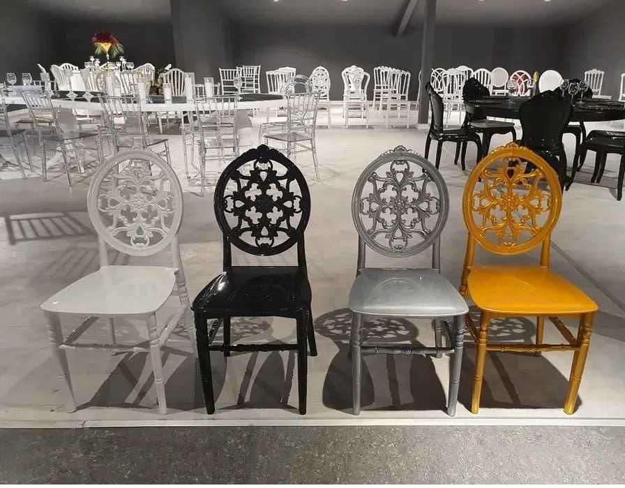 Сватбени столове и маси за градина и закрити помещения различни модели