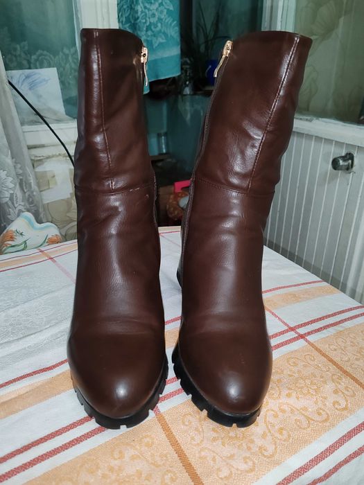 Сапоги женские зимние, цвет шоколад
