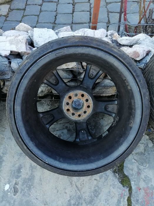 Jante Aluminiu pe 18, 5x100mm, Cauciucuri vara 215 35 R18, 750 Ron