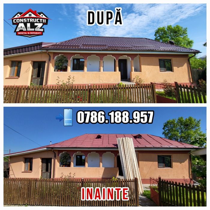 Renovari Acoperisuri & Reparatii Urgente / Montaj Rapid / Montaj Tiglă Metalica / Sistem Pluvial