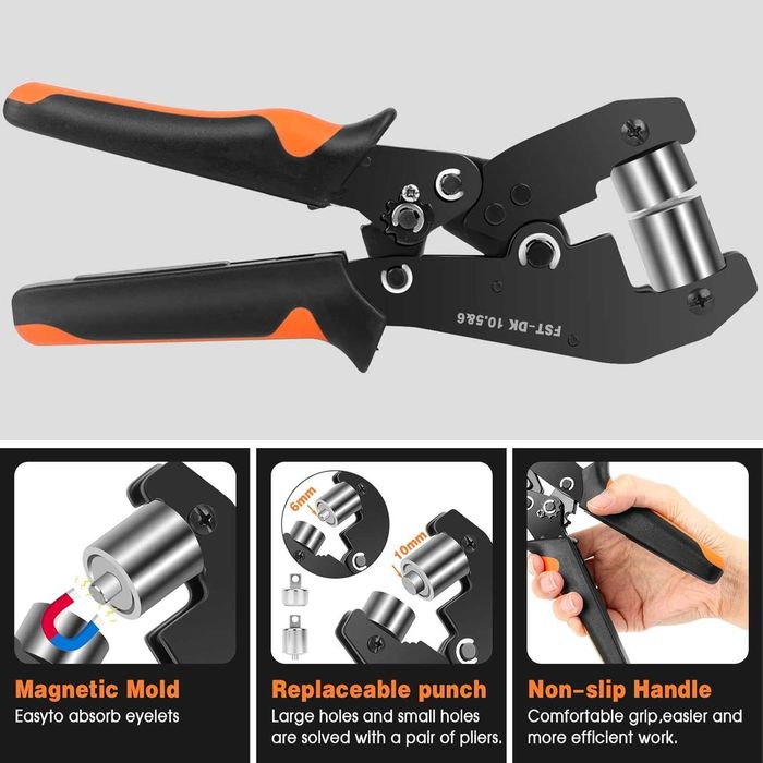 Инструмент за нитове за брезентови капси