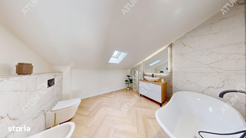 Penthouse 5 camere 3 bai parcare mobilat complet Turnisor Sibiu