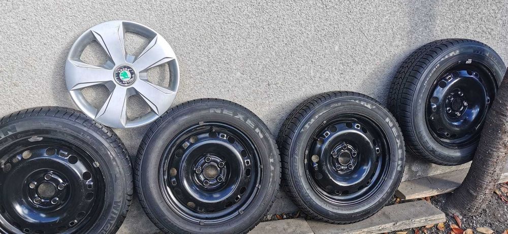 Vand Anvelope de ianra Nexen  + jante tabla Skoda Rapid 15"