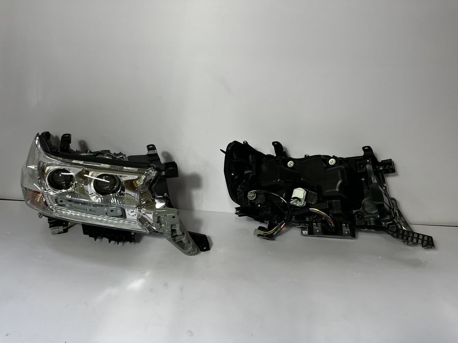 Фары full led chrome на land cruiser 200